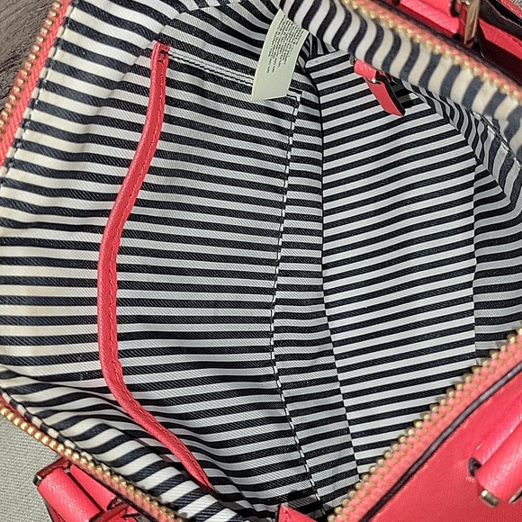 Kate Spade Red Saffiano Leather Satchel Crossbody Shoulder Bag w/ Wallet - Picture 12 of 16